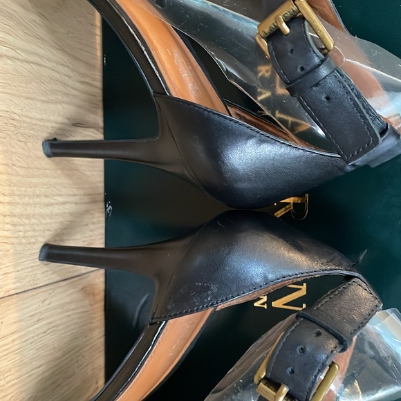 Ralph Lauren full leather high heel sandals - Picture 6 of 8